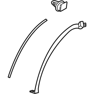 75874-78020 Genuine Lexus MOULDING, QUARTER WH