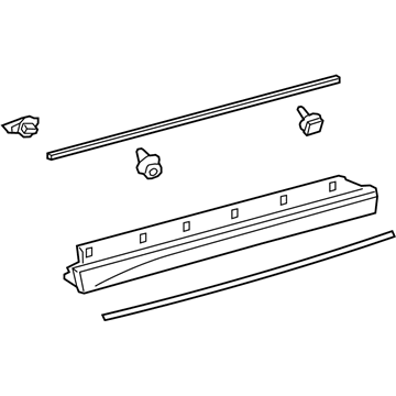 Lexus 75072-76010 MOULDING Sub-Assembly, F