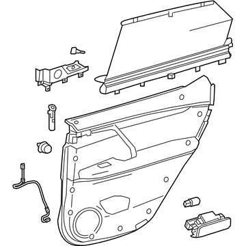 Lexus 67640-48C41-C2 Panel Assembly, Rear Door