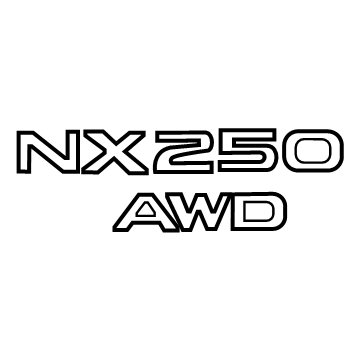 Lexus NX450h+ Emblem - 75443-78200