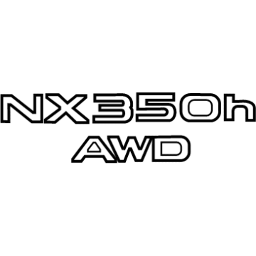 Lexus NX450h+ Emblem - 75443-78210