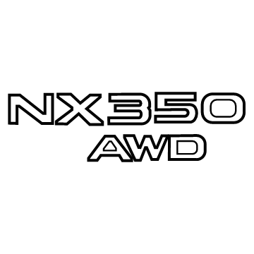 Lexus NX350h Emblem - 75443-78230