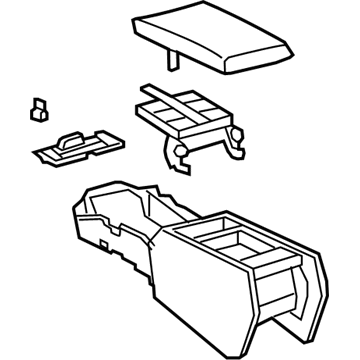 Lexus 58810-50150-C0 Box Assembly, Console