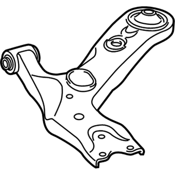 Lexus 48068-12300 Front Suspension Lower Control Arm Sub-Assembly, No.1 Right
