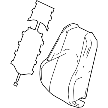 71074-76721-P3 Genuine Lexus COVER SUB-ASSY, FR S 