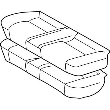 Lexus 71460-33190-C0 Cushion Assy, Rear Seat (For Bench Type)