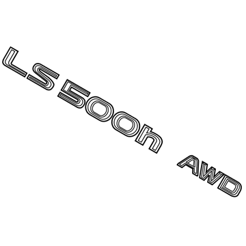 2018 Lexus LS500h Emblem - 75443-50270
