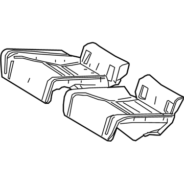 Lexus 71503-24090 Pad Sub-Assembly, RR Sea