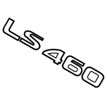 Lexus 75443-50140 Luggage Compartment Door Plate, No.3