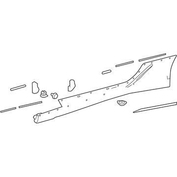 Lexus 75860-11010-J1 MOULDING Assembly, Body