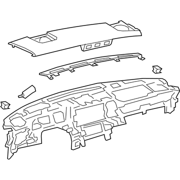 Lexus 55401-11040-C4 Pad Sub-Assembly, INSTRU