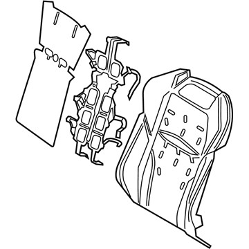 Lexus 71505-50030 Pad Sub-Assembly, Front Seat