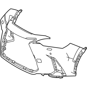 52119-78961 Genuine Lexus COVER, FR BUMPER L/P