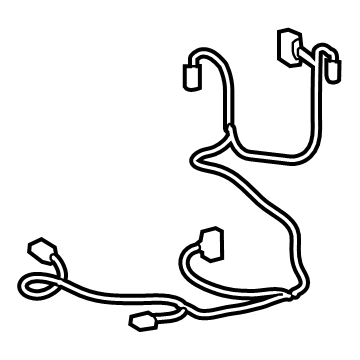 82193-48080 Genuine Lexus Wire, Rear Seat, RH 