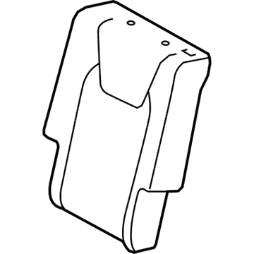 Lexus 71078-0E020-B0 Rear Seat Back Cover, Left (For Separate Type)