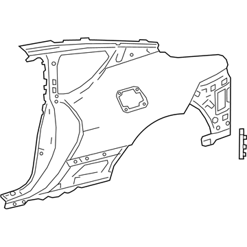 Lexus 61111-11020 Panel, Front Side, Outer
