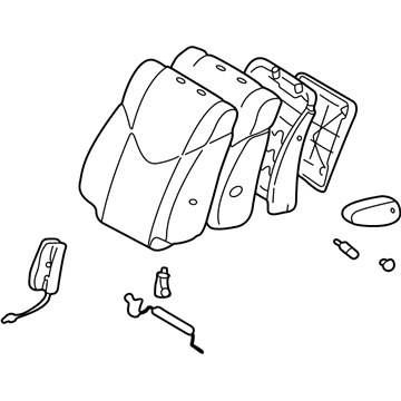 Lexus 71430-48070-A0 Back Assy, Front Seat, RH(For Separate Type)