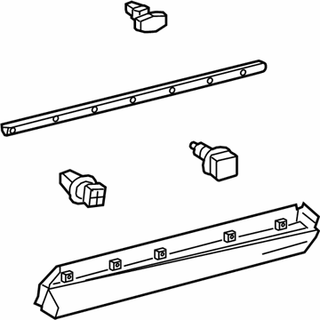 Lexus 75075-48140 MOULDING Sub-Assembly, Rear Door