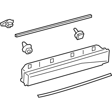 Lexus 75076-76010 MOULDING Sub-Assembly, R