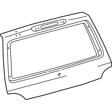 67005-60A60 Lexus Back Door Panel Sub-Assembly Illustration 1 of 1