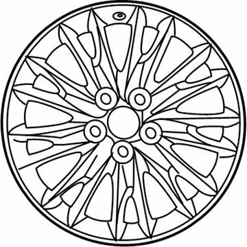 4261A-30143 Lexus Disc Wheel Chrome Illustration 1 of 1