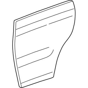 Lexus 67113-60160 Panel, Rear Door, Outside