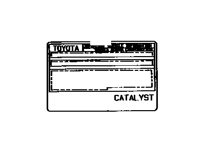 Lexus 11298-7A120 Label, Emission Control