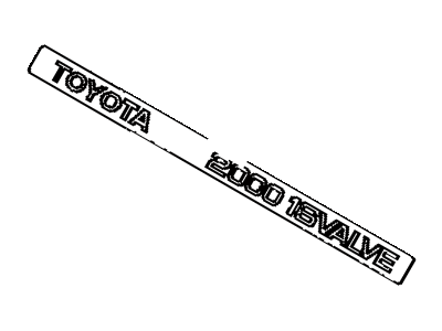 Lexus 11292-74120 Plate, Engine Name