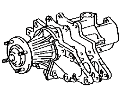 Lexus 16120-88400 Cover Sub-Assembly, Water Pump