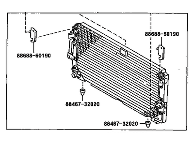 88460-60060 Lexus Cooler Condenser Assembly Illustration 1 of 1