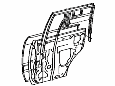 Lexus 67113-60121 Panel, Rear Door, Outside