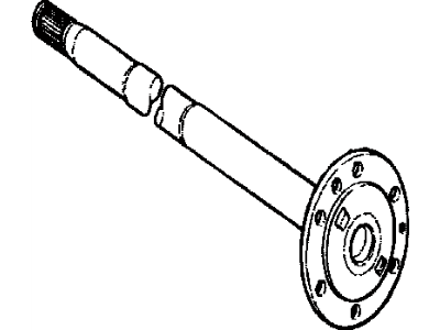 42312-60080 Lexus Shaft, Rear Axle, LH Illustration 1 of 1