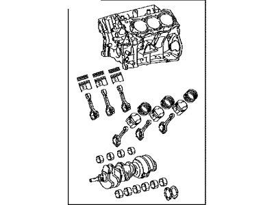 Lexus 11400-31040 Block Assy, Short