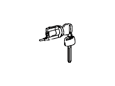 69057-33281 Lexus Cylinder & Key Set Illustration 1 of 1