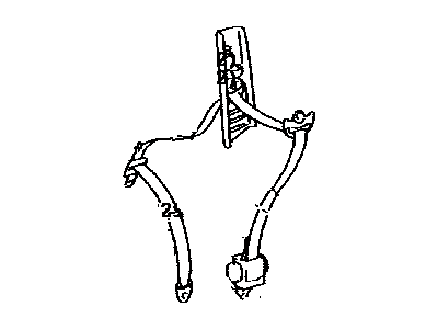 Lexus 73220-06110-E0 Belt Assembly, Front Seat