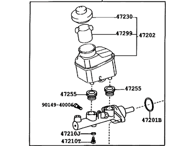 Lexus 47201-06151 Cylinder Sub-Assy, Brake Master