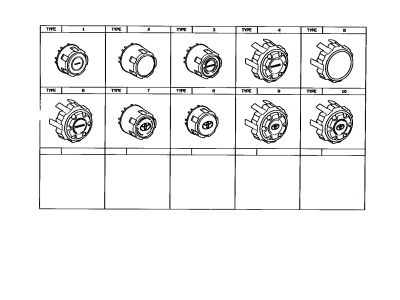 Lexus 42603-60202 Ornament Sub-Assy, Wheel Hub