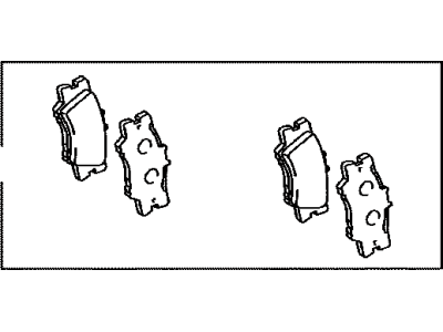 Lexus 04466-06200 Pad Kit, Disc Brake