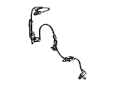 89543-0E080 Lexus Front Speed Sensor Left Hand Illustration 1 of 1