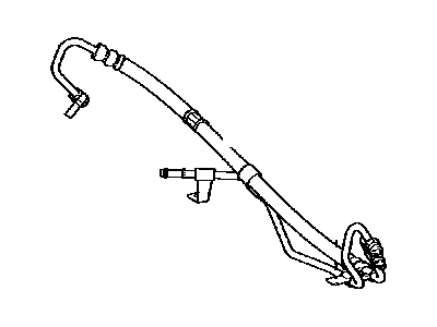 44410-06150 Lexus Lower Pressure Tube Assembly Illustration 1 of 1