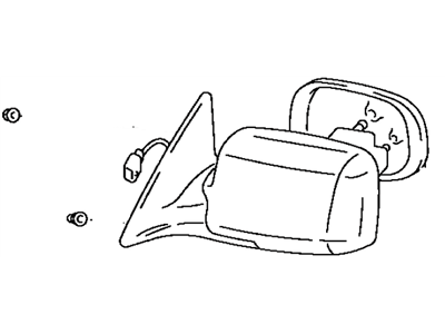 Lexus 87910-33280-G2 Mirror Assembly, Outer Rear