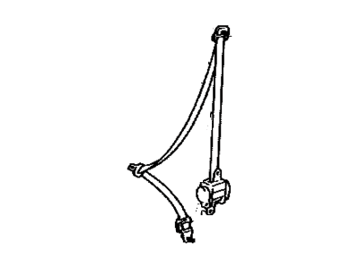 73220-AA041-B0 Lexus Front Seat Belt Assembly Illustration 1 of 1
