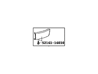 Lexus 52169-60190-C1 Cover, Rear Bumper, Lw