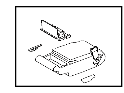 Lexus 72830-60760-E4 Armrest Assy, Rear Seat