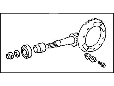 Lexus 41201-80004 Final Gear Kit,Differential