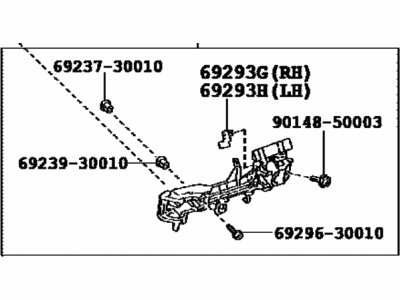 Lexus 69201-60091 FRAME SUB-ASSY, FR D