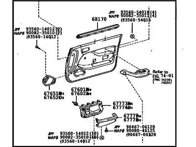 Lexus 67610-33250-04 Panel Assembly, Front Door