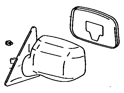 Lexus 87910-33040-D2 Mirror Assembly, Outer Rear