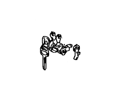 69051-33020 Lexus Cylinder & Key Set Illustration 1 of 1