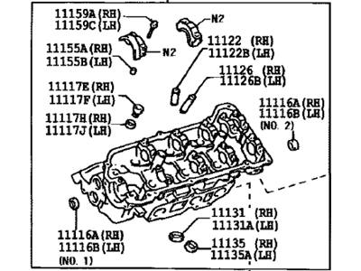 Lexus 11102-09030 Head Sub-Assy, Cylinder